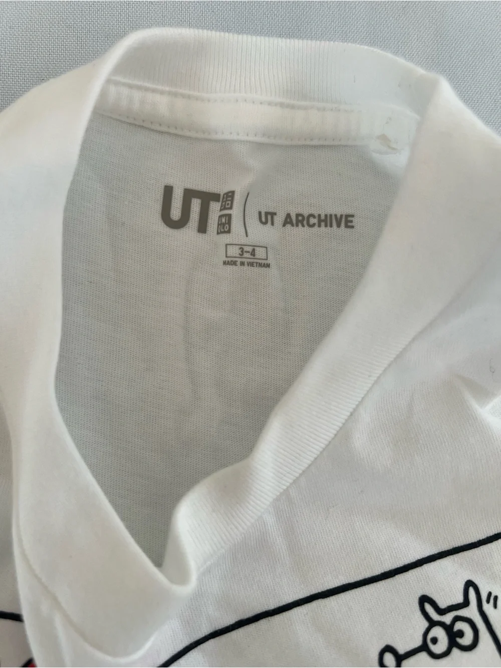 Uniqlo Keith Haring Kids White Graphic Tee